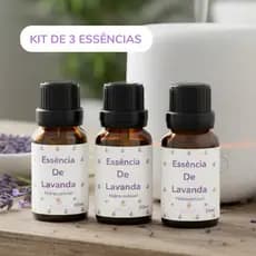 KIT 3 Essências hidrossolúvel Concentrada Para Umidificadores Difusores