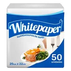500 Guardanapos De Papel 20x22cm Folha Simples Premium BrancO