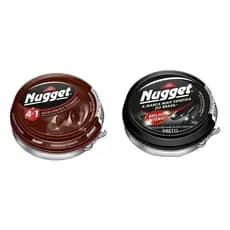 Nugget Marrom Preto Polidor Pasta Graxa Cera para Sapatos de couro