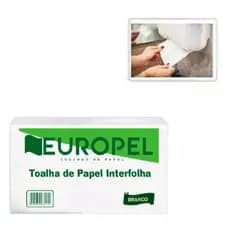 Papel Toalha Oferta Promocao Suporte Para Secar Mãos Branco Europel 1000un