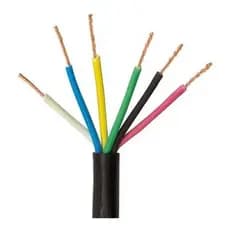 CABO PP DE COMANDO PRETO 6X2,50 MM 20 METROS
