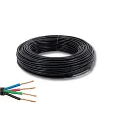 Cabo Pp Fio Flexivel Extensâo 4 X 1,5mm Preto 100 Metros