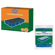 Kit Capa 3000 Litros Forro Para Piscina Proteção Limpeza Cuidados