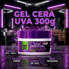 Gel Cera Uva The Dodger 300g - Fixacao Forte e Hidratacao