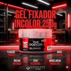 Gel Fixador Incolor The Dodger 250g - Fixacao Forte Sem Residuos