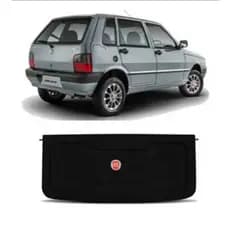 Tampão Porta Malas Tampa Traseira Fiat Uno Mille 1984 A 2013 Com Furo Falante 6x9 e Cordinha