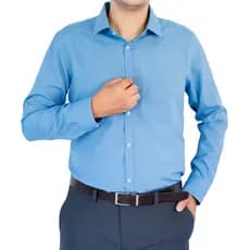 Camisa Social  Masculina Manga Longa Com Bolso Não Amassa