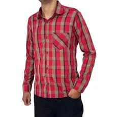 Camisa Country  Xadrez Masculina Manga Longa Com Bolso