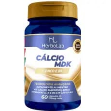 Cálcio MDK  60 Cápsulas 770mg - Herbolab