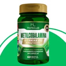 Vitamina B12 (Metilcobalamina) - 400mg - 60 Cáps - Herbolab