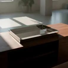 Bandeja Espelhada De Mesa Para Sala Jantar Bebidas Bar 30x40