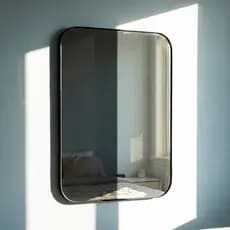 Espelho Formato Retângular Quadrado Pinterest Blogueiras Banheiro Sala Closet Couro 110x50cm