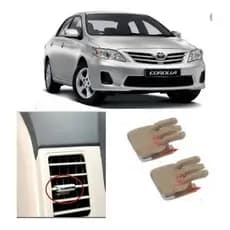 02 Clip Par Difusor Ar Corolla Direcionador Seg 2009 2014