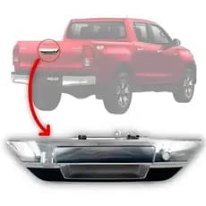 Maçaneta Puxador Cromada Da Tampa Traseira Caçamba Toyota Hilux 2016 2007 2018 2019 2020 2021 22/23