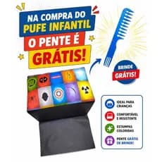 Pufe de Elevação Infantil para Cadeira de Barbeiro