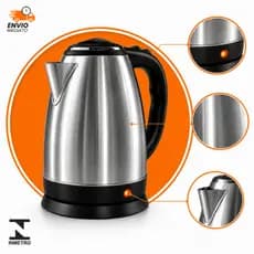 Chaleira Elétrica Térmica Bule Com Tampa Inox 1,8L