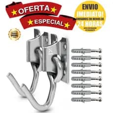 Gancho Ganchos suporte de punho Para Rede solteiro casal Dormir Descanso Pernambuco Parafusar fixar na parede kit completo Buchas + parafusos