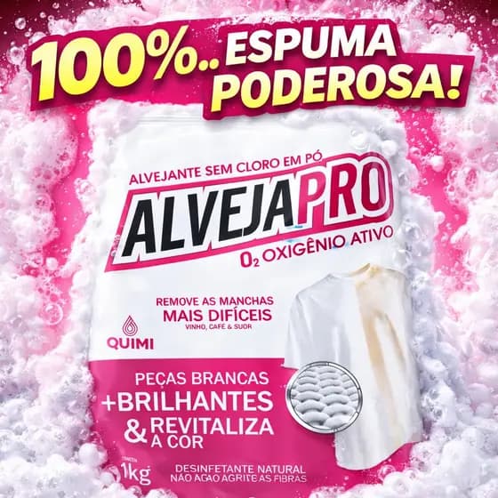 Percarbonato De Sódio 100% Puro Tira Manchas Dificeis Roupas Brancas e Coloridas AlvejaPro Oficial