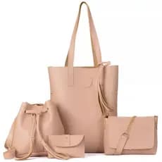 Kit 4 peças Bolsas Ombro e Tiracolo Prático Dia a Dia