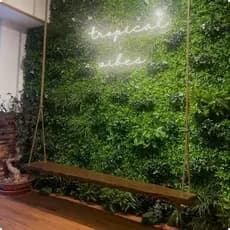 Painel Vertical Proteção UV Queima de Estoque Jardim Vertical Folhagem Tropical Lavável Painel Fotográfico Premium