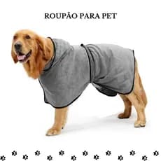Roupão de Banho Toalha de Banho com Capuz Cinto Ajustável Cores Inverno para Pets Animal de Estimação Cachorro Gato