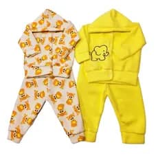 Kit c/2 Conjuntos De Soft Bebê Liso e Estampado Menino Menina