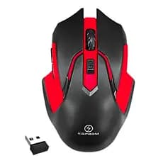Mouse Gamer Sem Fio Kapbom KA-611 1600 DPI Ergonômico com 6 Botões USB Wireless