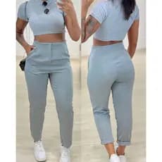 Calça Alfaiataria com Cinto de Couro - Estilo e Sofisticação