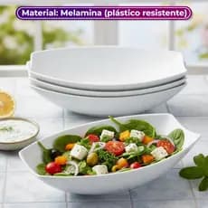 Travessa Oval Curvas 41cm x 27cm Melamina Leve e Sofisticada Multiuso para Mesa Posta - Bestfer