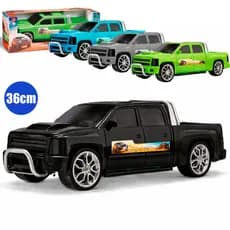 Carrinho Carro Pick-Up Infantil Caminhonete 36cm Criança Rally Off Road - Gava Toys Com Teto Solar