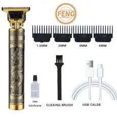 Máquina De Cortar Cabelo Masculina Elétrico Profissional Sem Fio Portátil Potente Entrega rápida
