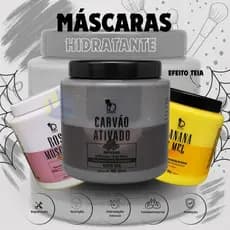 Carvão Ativado Máscara Hidratante De Alta Performance liso perfeito efeito teia 1Kg