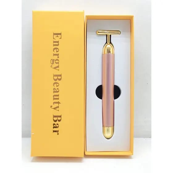 Massageador Harmonização Facial Vibrata Ouro e vemelho 24k Original