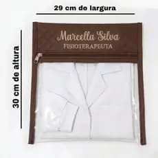 Porta jaleco personalizado bordado organizador Enfermagem Medicicina