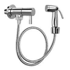 Ducha Higiênica Chuveirinho ABS Cromada 1/4 De Volta Lavatório Banheiro