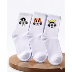 Kit 3 Pares Treino Academia Super Poderosas Meninas Maromba