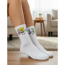 Meias Kit 3 Bob Esponja Academia Treinos Maromba Esportivas Meias Diferentes