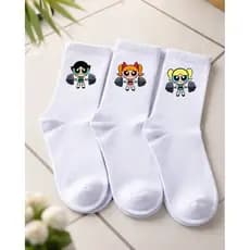 Kit 3 Par Academia Treino Meninas Super Poderosas Maromba