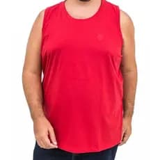 Camiseta Regata Plus Size Algodão 100% ou 90%  Masculina Básica Lisa.