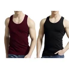 Kit 2 Regatas Algodão Básica Masculina