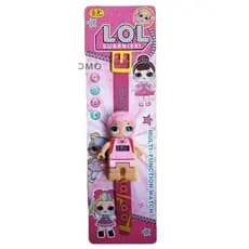 Relógio De Pulso Infantil Digital Rosa Lol e Frozen