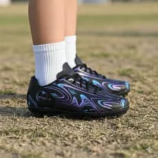 Chuteira Futebol Infantil Meninos Meninas para Jogos em Campo Travas Fixas Confortável Oferta