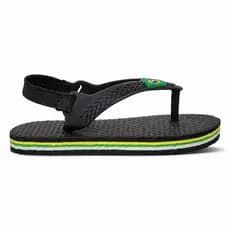 Chinelo Infantil Sandália Tira Velcro Confortável Preto Branco Rosa Azul