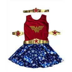 Fantasia Infantil Mulher Maravilha Roupa Amazona Meninas