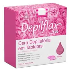 CERA QUENTE DEPILAÇÃO DEPILFLAX ROSA 500G TABLETES