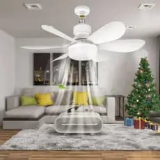 Ventilador de teto Com Luz 3 em 1 com  Controle Remoto Bivolt LED 110V-220V