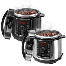 Panela de Pressão Elétrica Digital 5/6 litros 127v ou 220v Preta ou Inox - kian