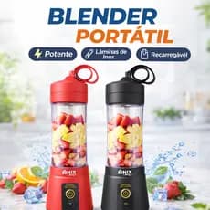 Mini Liquidificador Portátil USB Shake Take Juice Cup 6 Lâminas Recarregável 380ml