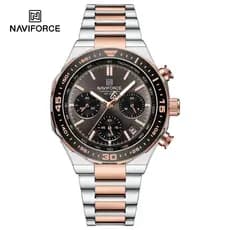 Relógio de Pulso Naviforce Clássico Para Homens Feito com Artesanato Profissional