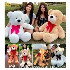Urso de Pelúcia Teddy Gigante com Laço